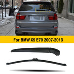 Rear Wiper Blade and Arm for BMW X5 E70 2007-2013 | Back Windshield Wiper Replacement close-up view