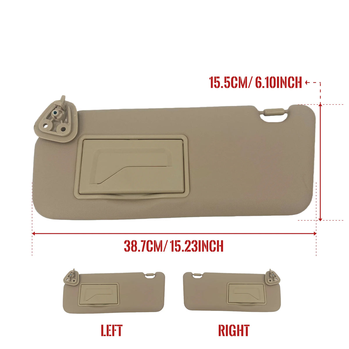 Car Sun Visor Sunvisor For Hyundai I30 I30CW 2008 2009 2010 2011 Replacement Accessories 852012L020TX 852022L020TX Sunshade Part