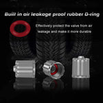 Tire Valve Stem Caps with O Rubber Ring | Universal Tyre Stem Covers for Cars SUVs Bi alternate view