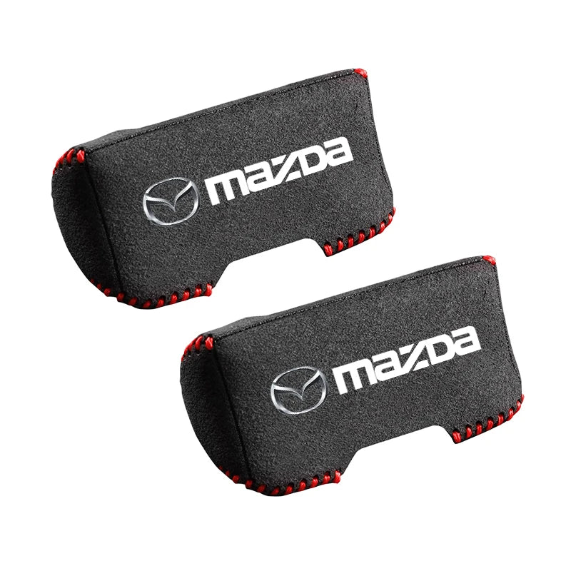 2Pcs Car Seat Belt Buckle Protector Cover for Mazda Models | Suede Accessories detail view