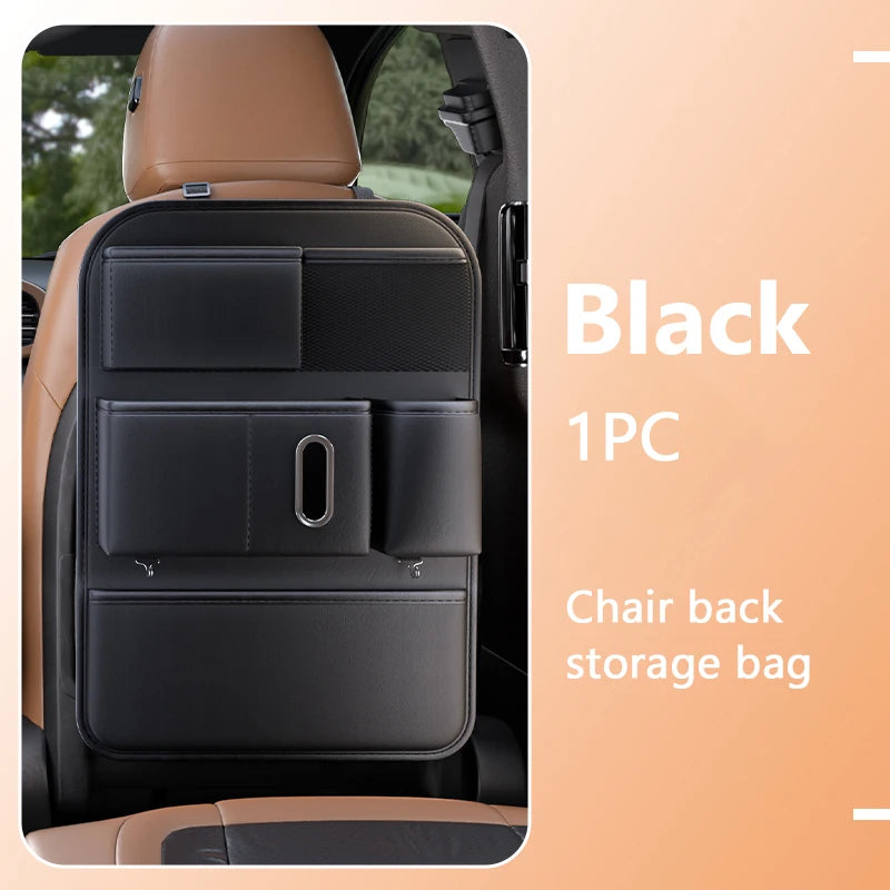 6-Pocket Car Seat Back Organizer Storage Bag