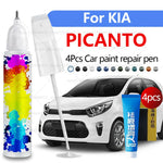 Car Paint Repair Pen For 2004-2025 KIA PICANTO Paint Scratch Repair Accessories 4PCS White UD Yellow