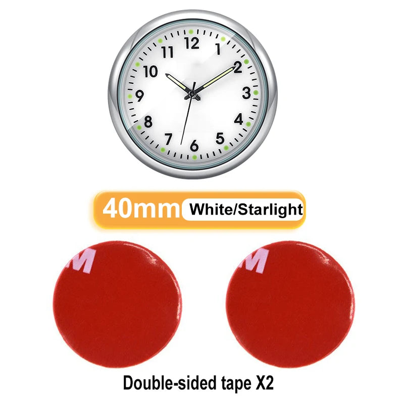 2023 New Mechanics Quartz Clocks Digital Watch Car Mini Clock Automobiles Internal Stick-On Car Ornament Auto Accessories