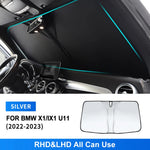 Foldable Sun Umbrella for BMW X1 U11 2022-2023 IX1 | Windshield Sun Shade with Anti-UV P detail view