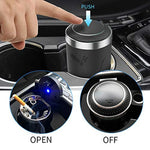 Car Ashtray With LED Light Alloy Cup