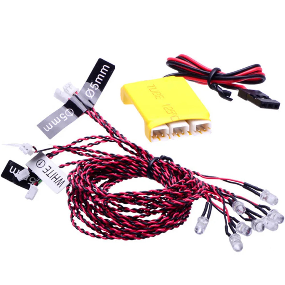 Remote Control 8 LED Flashing Bright Light RC Smart Lights Kit System 4-6V for RC Fix lifestyle view