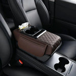 Car Armrest Cushion Organizer PU Leather Center Console Pad alternate view