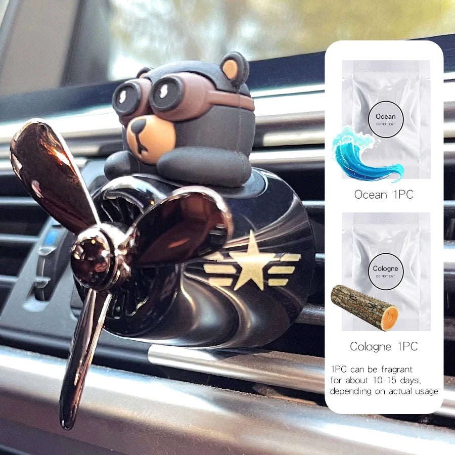 Basketball Airplane Rotate Car Air Freshener Accessories Interior Decorations Vent Clip Perfume Fragrance Diffuser Ornaments Men