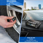 Tire Pressure Monitoring System, Universal Wireless TPMS with Solar And USB Charging, 5 Alarm Modes, Real-Time Monitoring of Pressure And Temperature, Auto And Color Display Screens, Suitable for 4-Wheeled Vehicles