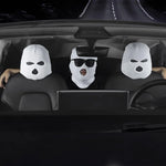 Universal Car Headrest Cover Car Seat Face Mask Ski Mask Halloween Christmas Funny additional angle