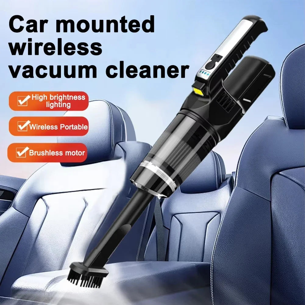 Lenovo Wireless Vacuum Cleaner For Home Car Charging Strong Suction Power Handheld Carpet Window Crevice Groove Vacuum Cleaner