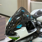 YOLENSE Double Bubble Windscreen for CFMOTO 675SR 675SR-R | Motorcycle Wind Deflector lifestyle view