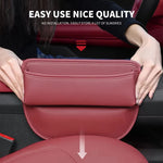 Car Seat Gap Organizer Storage Box Nappa Leather Multifunction Universal Crevice Side alternate view