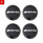 4PCS 56/60/65/75mm Car Wheel Center Hub Cap Emblem Sticker For Mercedes Benz W204 W additional angle
