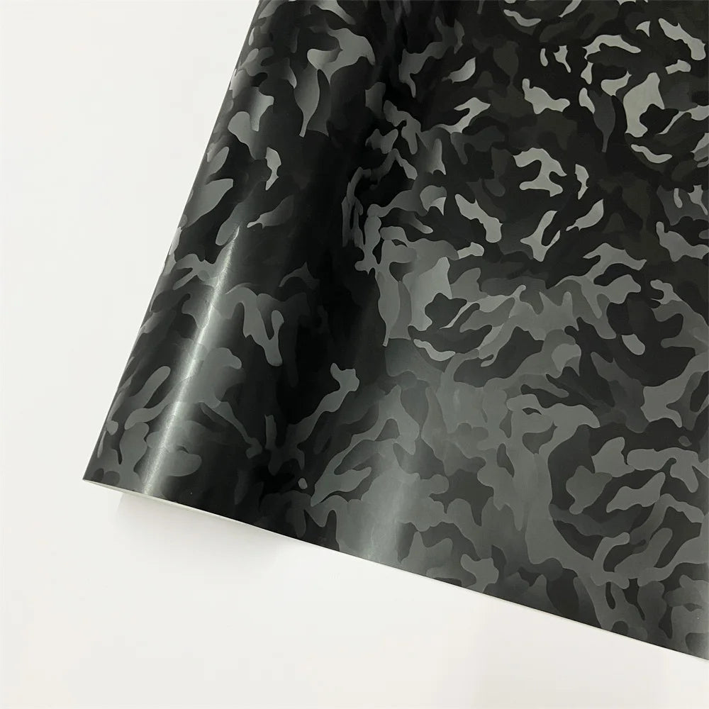 Forged Carbon Fiber Vinyl Wrap Black Cosmic Hex Glossy Ghost Car Vinyl Film For Auto lifestyle view