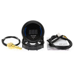 52mm Car Gauge Set | Digital Turbo Boost Water Temp Oil Pressure Voltmeter additional angle