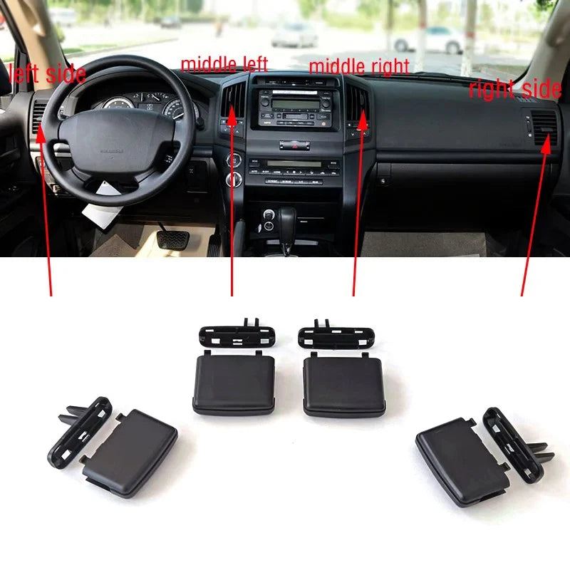 For Toyota Land Cruiser LC200 FJ200 2008-2017 Car Front Dashboard Air Conditioner Outlet A/C Air Conditioning Vents Tab Clip