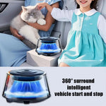 Snow Mountain Smart Car Fragrance Diffuser Rechargeable Mist Diffuser Auto Freshener Car Air Cloud RGB Interior Light Air W J5V6