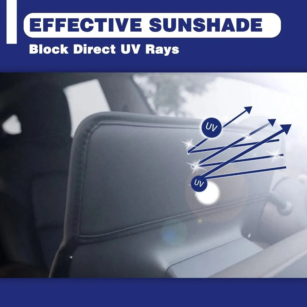 Tesla Model 3 Y Sunshade Screen Protector | Waterproof Fabric Navigation Cover close-up view