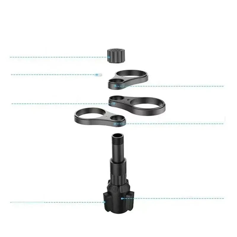 360 Rotating Car Cup Holder Expander Adapter | Adjustable Beverage Bottle Mount close-up view