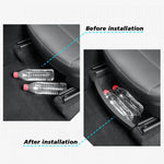 Tesla Model Y & Juniper Under Seat Hidden Storage Box | Washable TPE Drawer lifestyle view