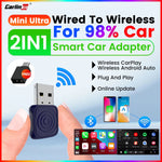 Mini Ultra CarlinKit 5.0 Wired To Wireless Adapter Wireless Android Auto Wireless CarPlay USB Dongle
