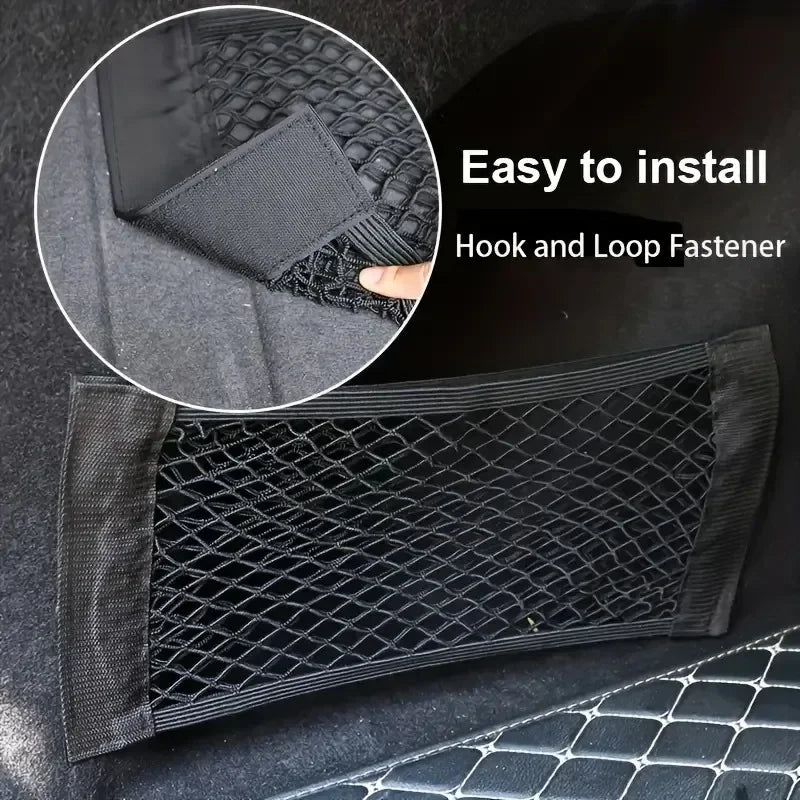 1 Universal Car Storage Bag Dual-Layer Mesh Trunk Organizer | Integrated Car Storage lifestyle view