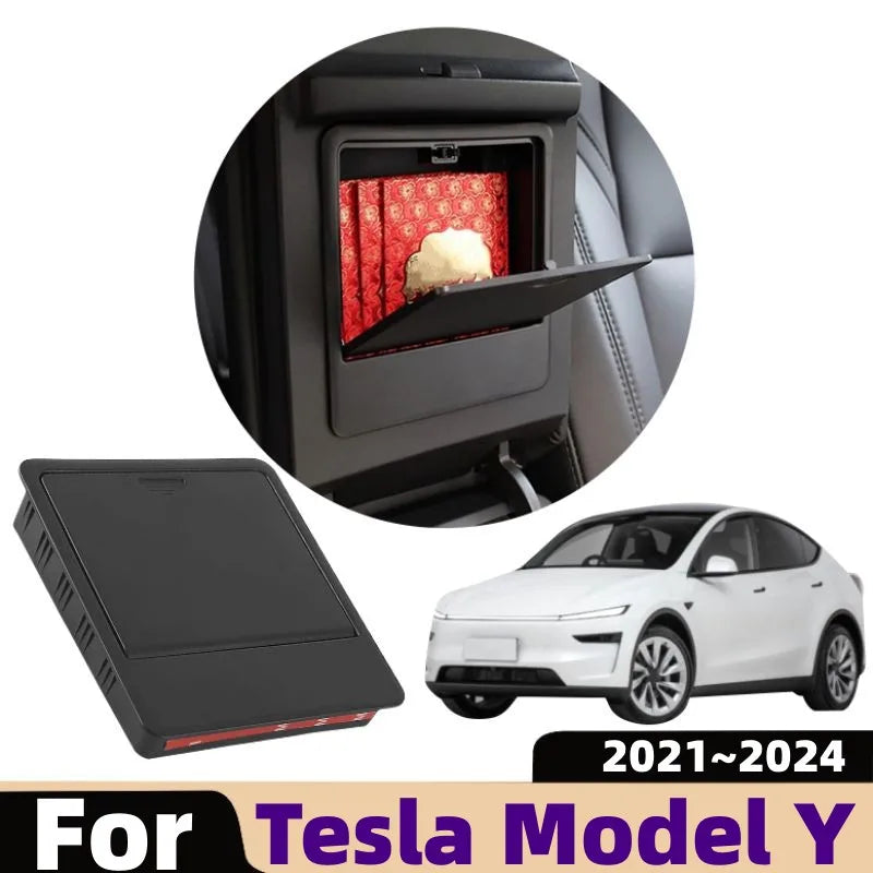 For Tesla Model 3 Y 2017~2026 Car Hidden Storage Box Model 3 Highland Y Juniper Center Console Armrest Organizer Box Accessories