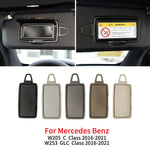 Car Interior Front Sun Shade Visor Makeup Cosmetic Mirror Cover For Mercedes Benz C GLC Class W205  W253 C180 C200 GLC260 GLC300