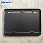Universal Motorcycle License Plate Frame | Rustproof Front & Rear Fit detail view