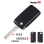2 / 3 / 4 Buttons Remote Key Case Fit for Peugeot 207 307 308 407 607 807 Citroen C2 alternate view