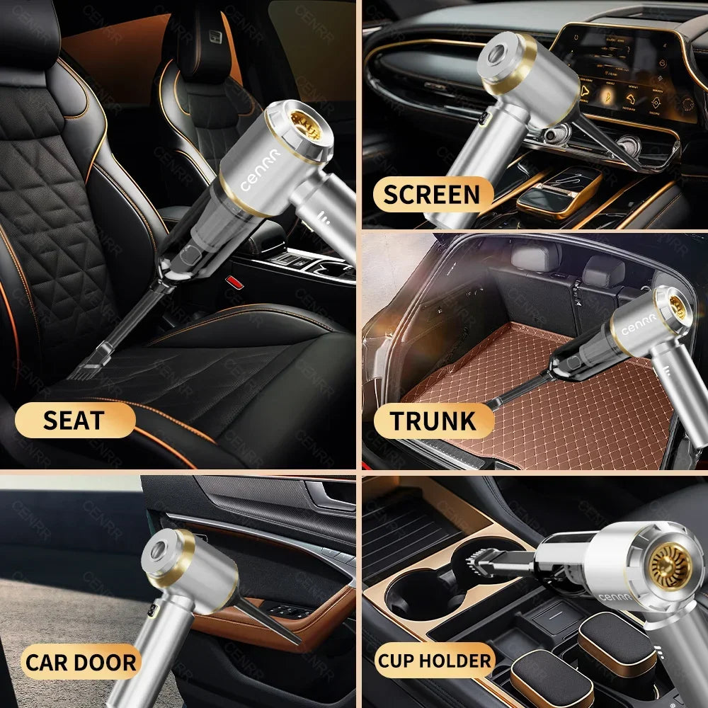 CENRR 360000PA Cordless Car Vacuum Cleaner | Powerful Handheld Portable Vacuum for additional angle