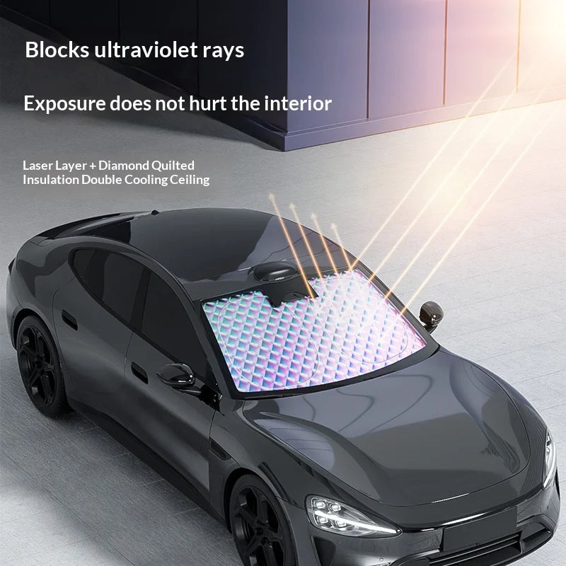 Summer Car Sunshade Front Windshield Sun Blocker Heat Insulation Sun Protection Board Gl detail view