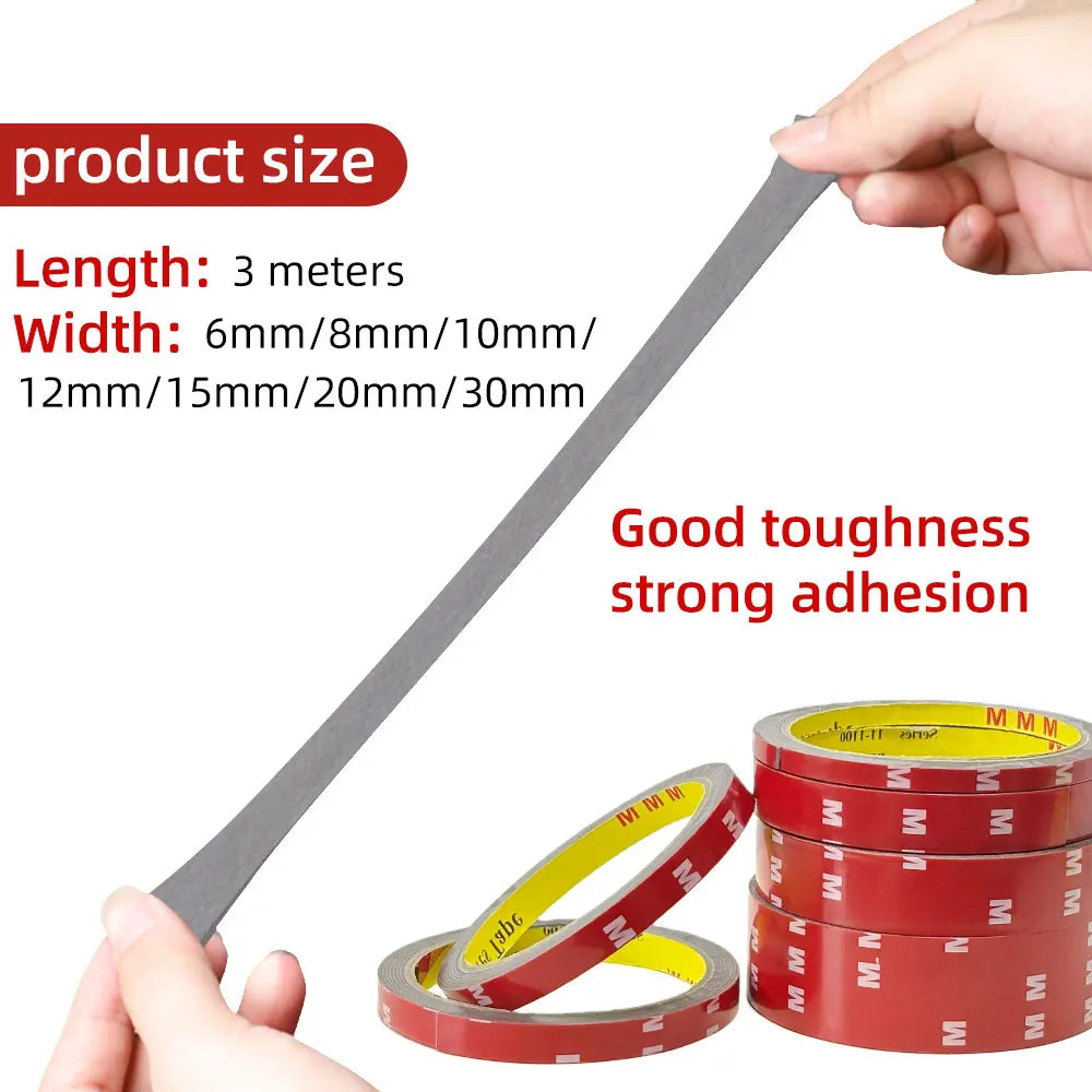 3-meters strong double sided acrylic foam mounting tape high temperature resistant fo alternate view