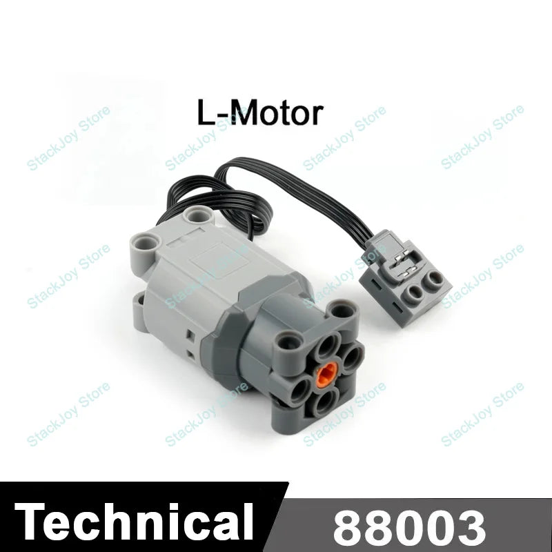 MOC Power Functions M/L/XL Motor Battery Box IR Remote Receiver for RC Car Robot Mo additional angle