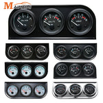 52MM 3 In 1 Oil Pressure Gauge, Volt Meter, and Water Temp Gauge Kit | Triple Meter for 12V Cars