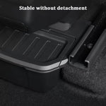 Armrest Rear Storage Box For Tesla Model YL 6-Seats 2026 TPE Center Console Under Air Vent Storage Case Trash Can Organizer Tray