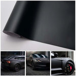 Black Matte Car Vinyl Film Self-adhesive Auto Motorcycle Body Wrapping Film Matt Black Wrap Vinyl Ai