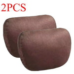 2PCS Memory Cotton Car Headrest Neck Support Car Accessories Seat Class Soft Univer additional angle