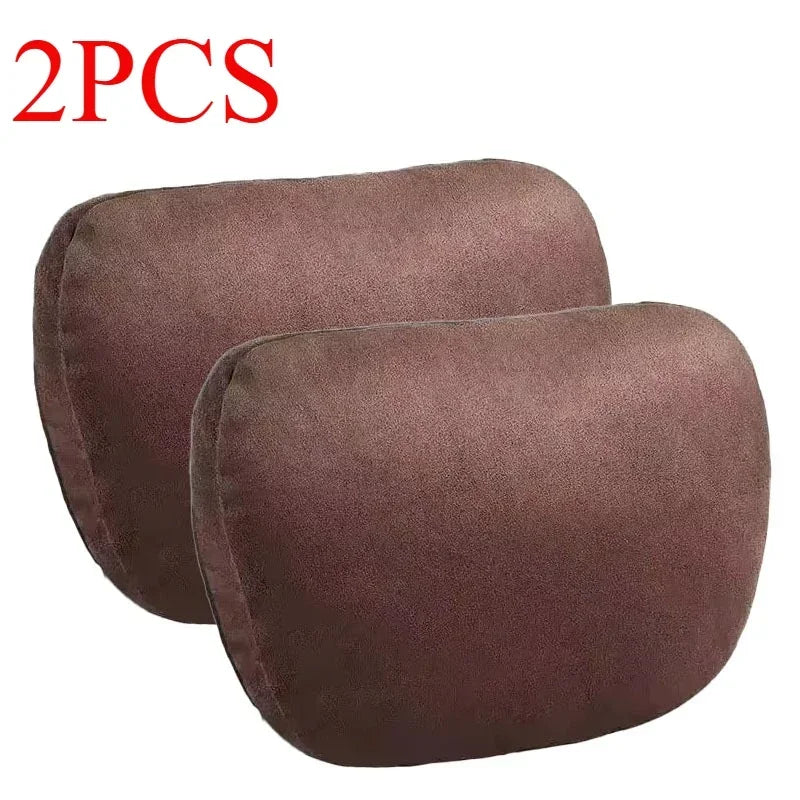 2PCS Memory Cotton Car Headrest Neck Support Car Accessories Seat Class Soft Univer additional angle