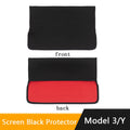Tesla Model 3 Y Sunshade Screen Protector | Waterproof Fabric Navigation Cover detail view