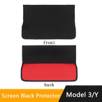Tesla Model 3 Y Sunshade Screen Protector | Waterproof Fabric Navigation Cover detail view