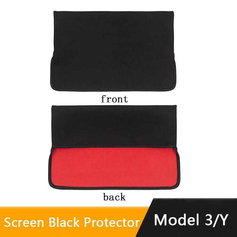 Tesla Model 3 Y Sunshade Screen Protector | Waterproof Fabric Navigation Cover detail view