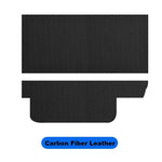 Carbon Fiber Glove Box Cover for Tesla Model 3 2017-2023 | Leather Anti-Kick Protection detail view