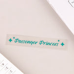 Passenger Princess Star Mirror Decal | Personalized Car Rearview Mirror Sticker alternate view