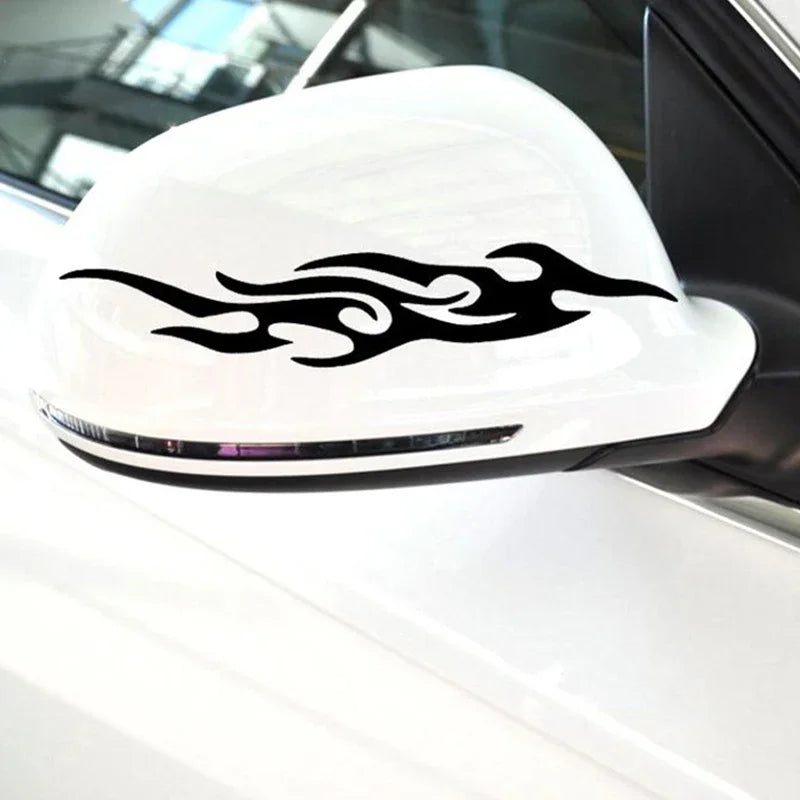 2Pcs Car Flame Stickers Car Truck Side Door Truck Bumper Window Lap Top Cut Vinyl Dec alternate view