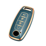 Soft TPU Keyfob Cover Case Keychain for Nissan 2025 2026 Armada PRO 4-X Versa X-Trail T33 Serena Rouge Kicks Pathfinder Ariya