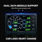 LUFI XS Gauge OBD GPS Head-up Display | Turbocharged Oil Pressure Temperature Meter detail view