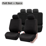 Universal Car Seat Cover Set 9 Pcs Polyester Knit Fabric Four Seasons detail view