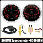 85mm Car 3 In 1 Multi-functional GPS Speedometer Set | RPM Tachometer with Oil Pressu alternate view